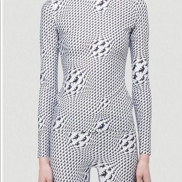 MARINE SERRE Large 
Printed stretch-jersey top - Picture 5 of 5